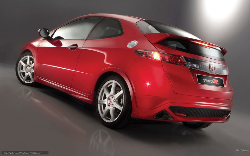 Red Honda Civic Type R — Dramatic