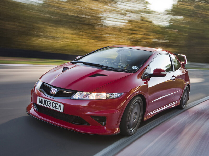 Red Honda Civic Type R — Dynamic, Afternoon, Photograph