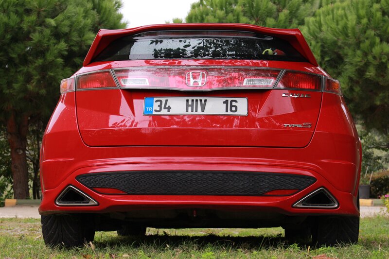Red Honda Civic Type S