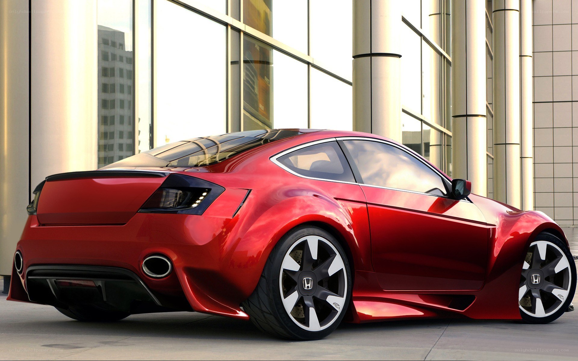 Red Honda concept car