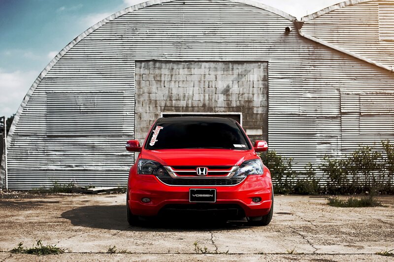 Red Honda Cr-v — Dramatic, Afternoon
