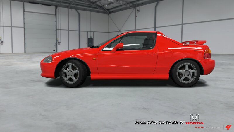 Red Honda CR-X