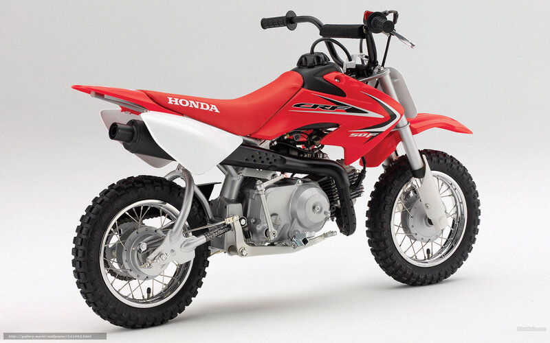 Red Honda CRF 50F dirt bike