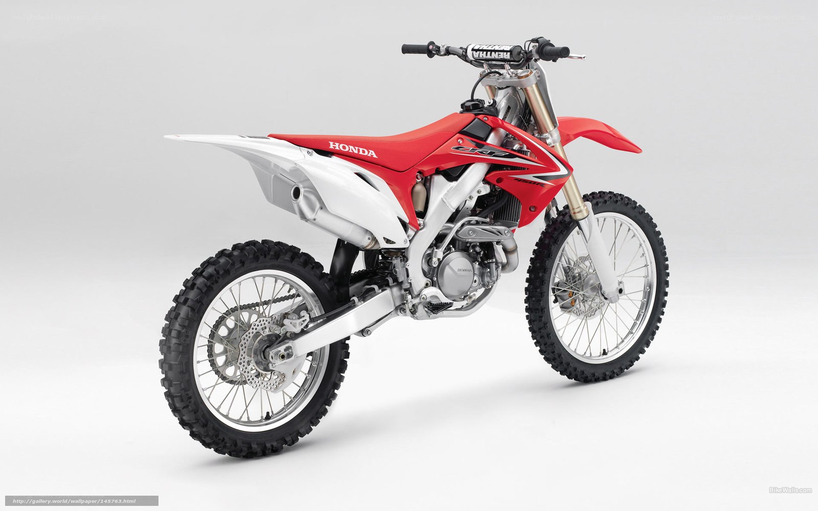 Red Honda CRF dirt bike