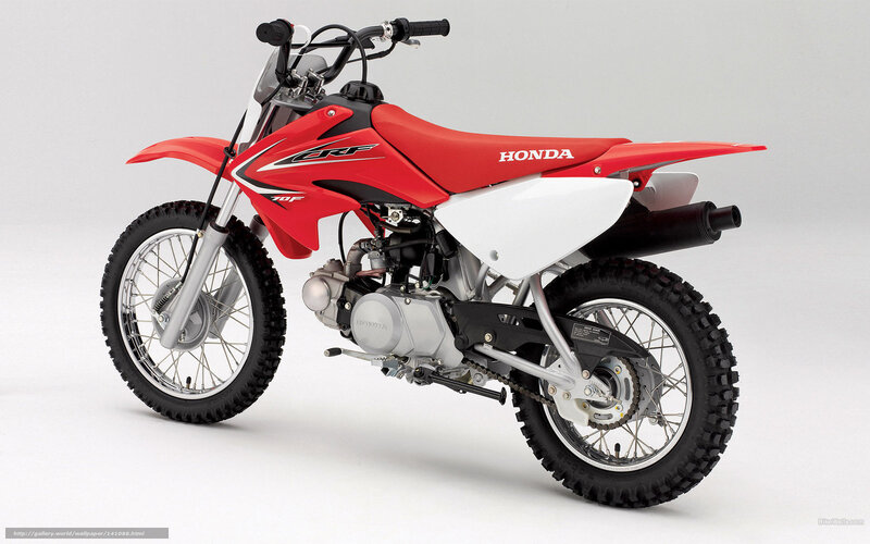 Red Honda CRF dirt bike