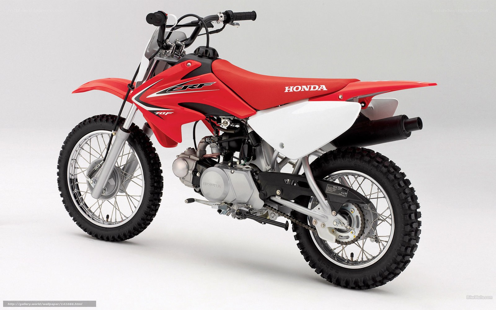 Red Honda CRF dirt bike