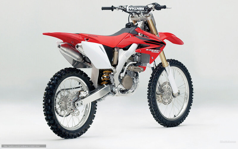 Red Honda CRF250R dirt bike