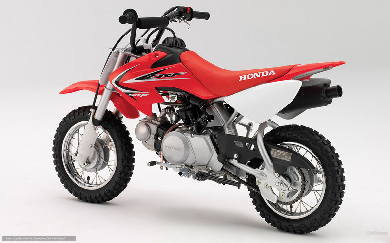 Red Honda CRF50F dirt bike