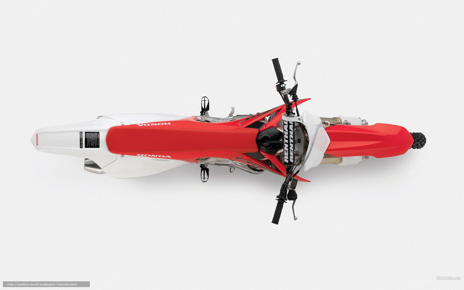 Red Honda dirt bike
