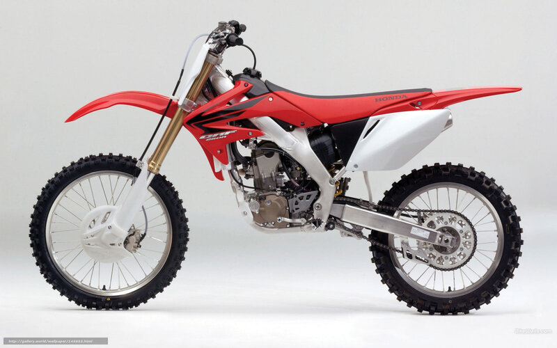 red honda dirt bike