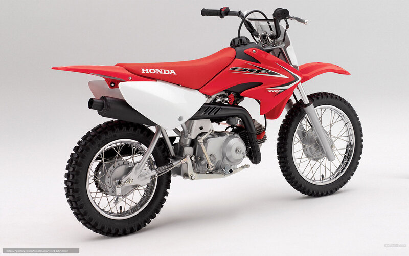 Red Honda Dirt Bike — Neutral