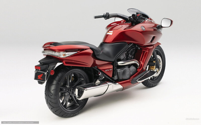 Red Honda DN-01 motorcycle