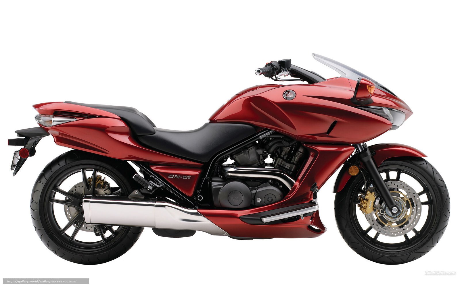 Red Honda DN-01 motorcycle