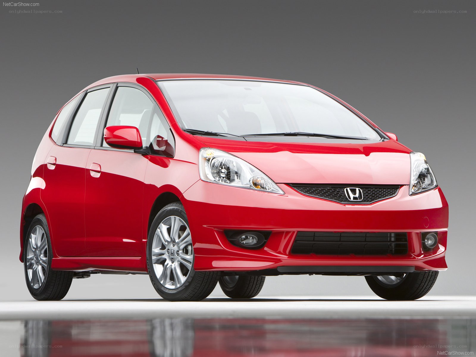 red honda fit hatchback
