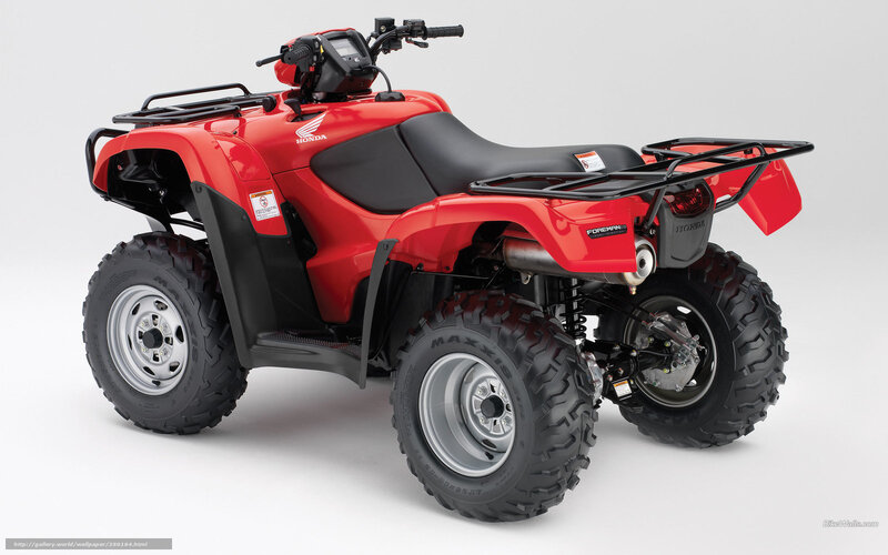 Red Honda Foreman ATV