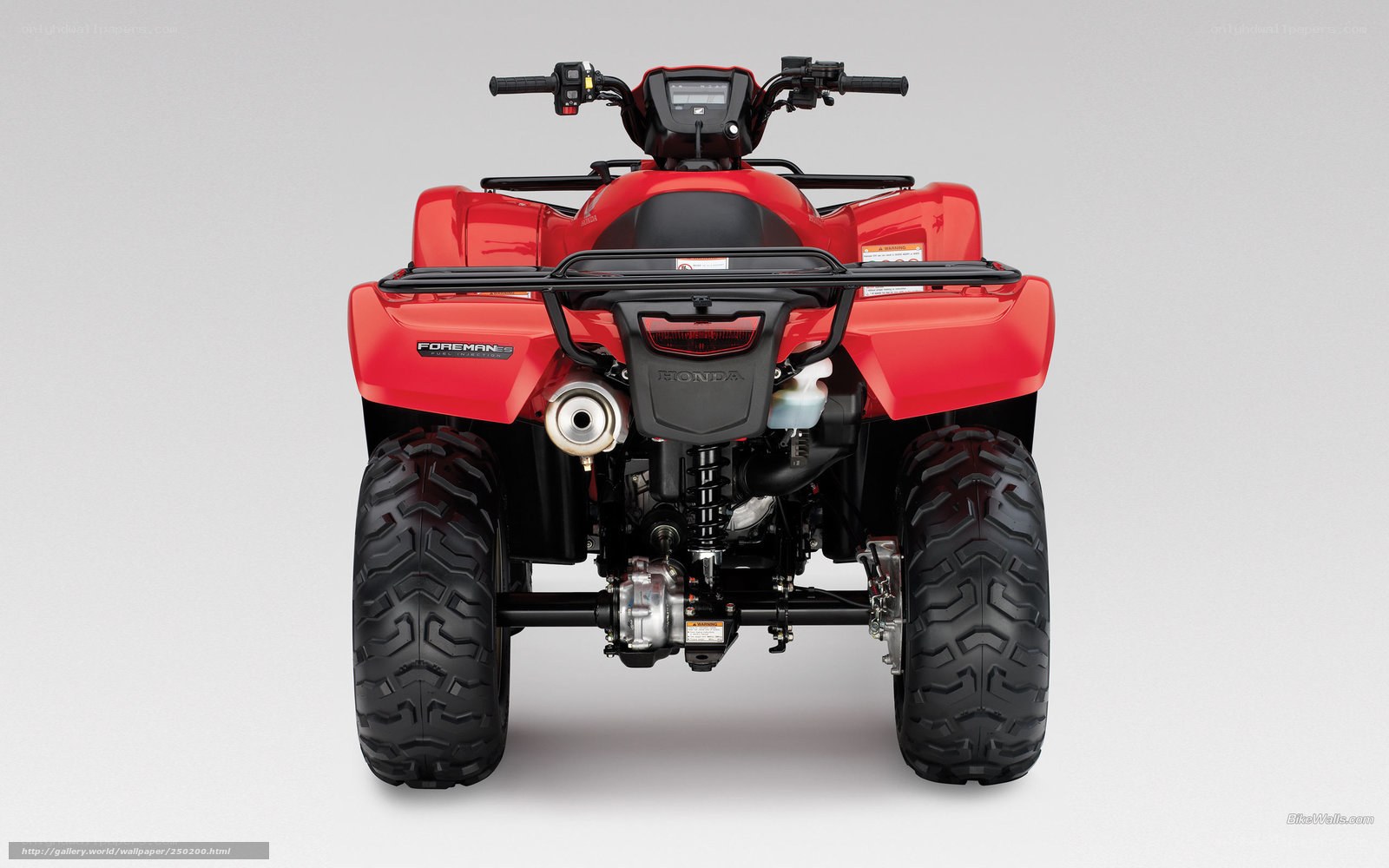 Red Honda Foreman ATV