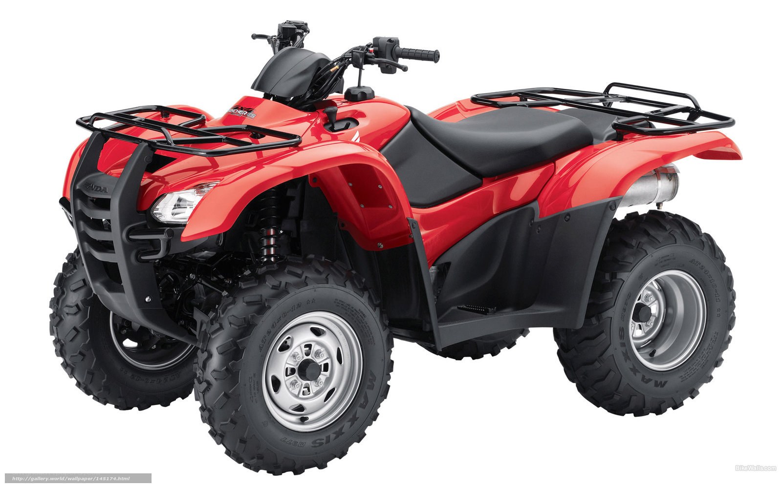 Red Honda four-wheeler ATV