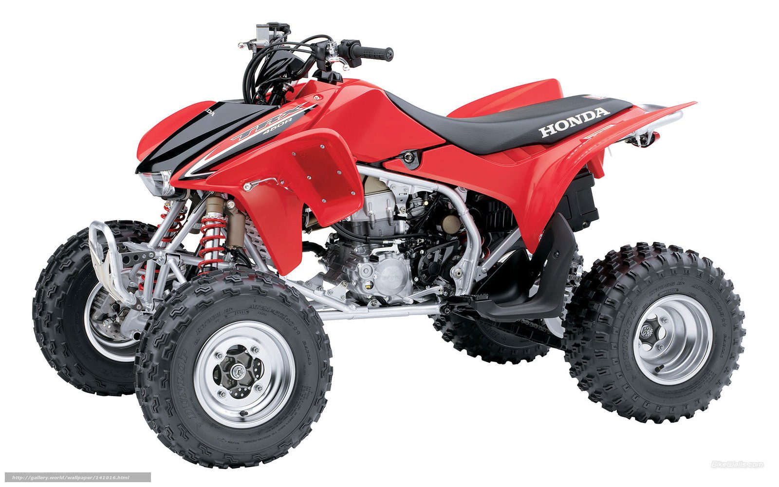 Red Honda four-wheeler ATV