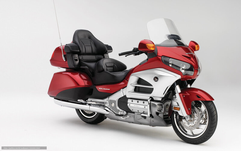 Red Honda Goldwing motorcycle