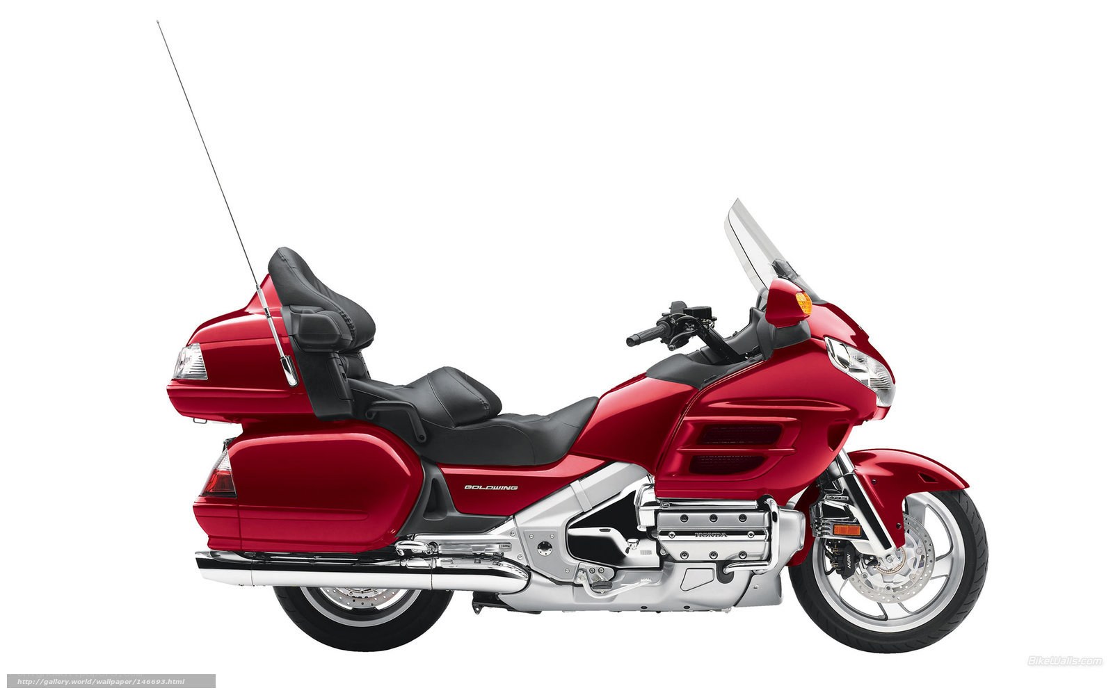 Red Honda Goldwing motorcycle