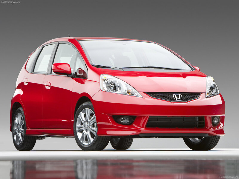 Red Honda Jazz — Neutral