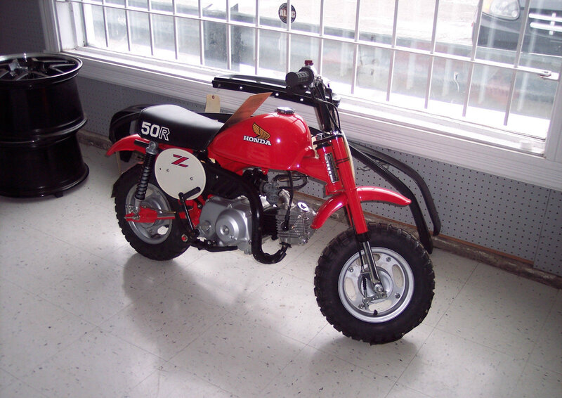 Red Honda Mini Motorcycle