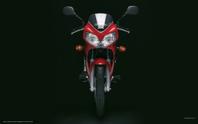 Red Honda Motorcycle — Dramatic, Photograph