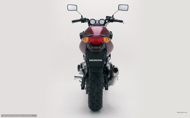 Red Honda Motorcycle — Maroon