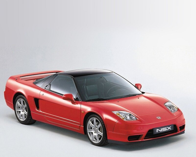 Red Honda NSX sports car
