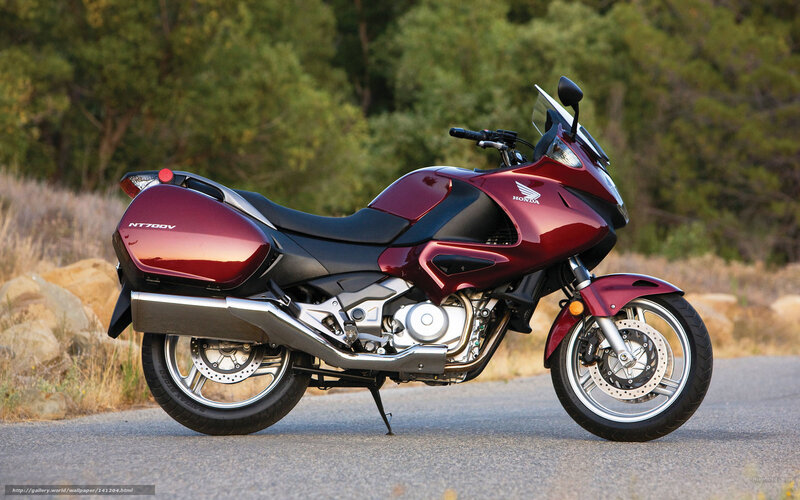 Red Honda NT700V Motorcycle — Maroon