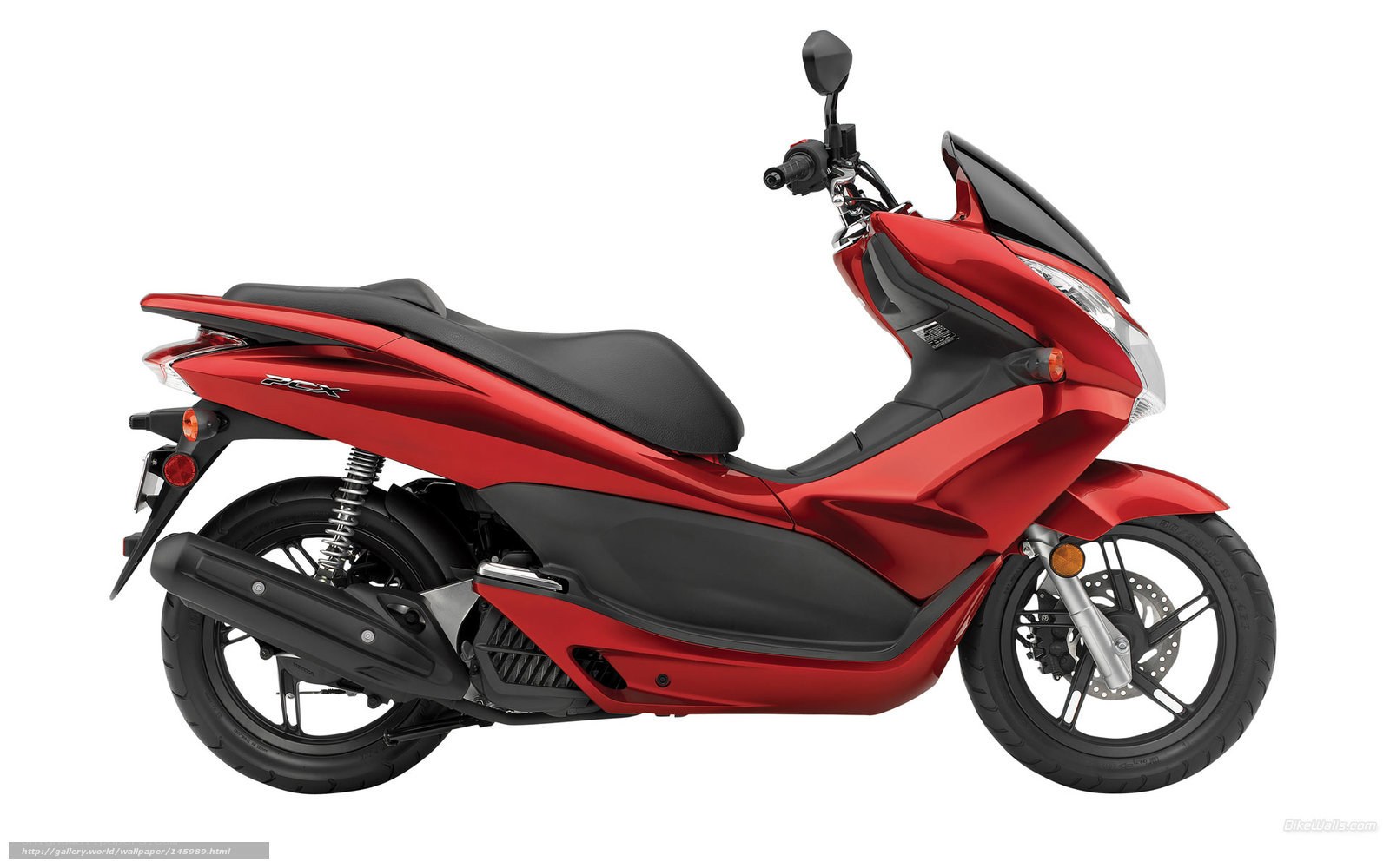 Red Honda PCX scooter