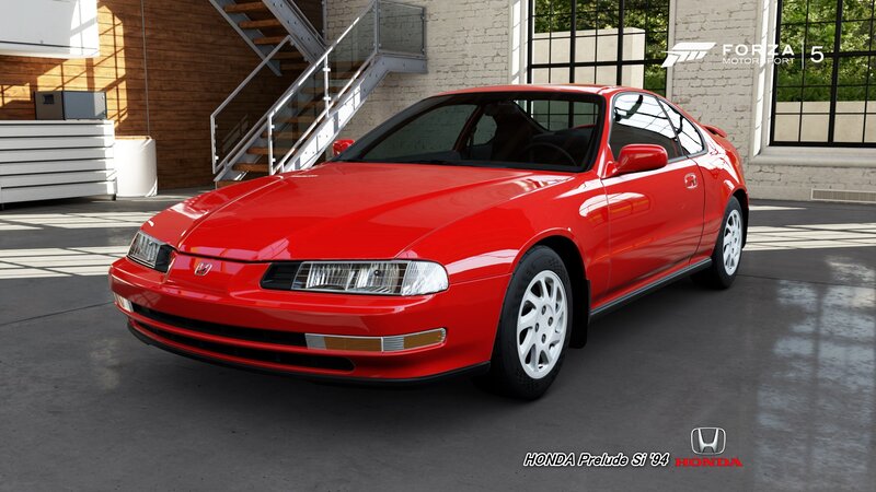 Red Honda Prelude Car