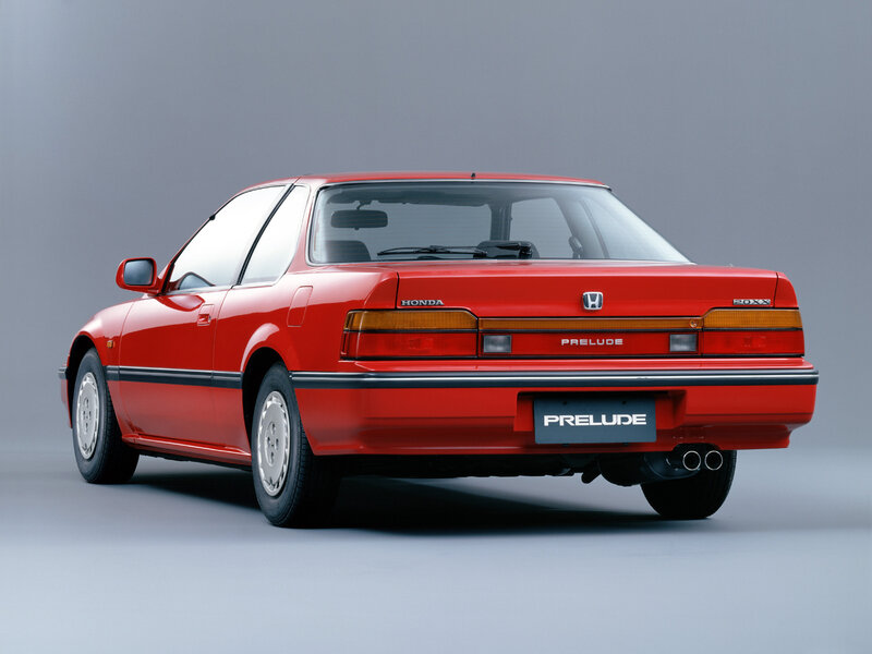 Red Honda Prelude — Neutral, Photograph, Car