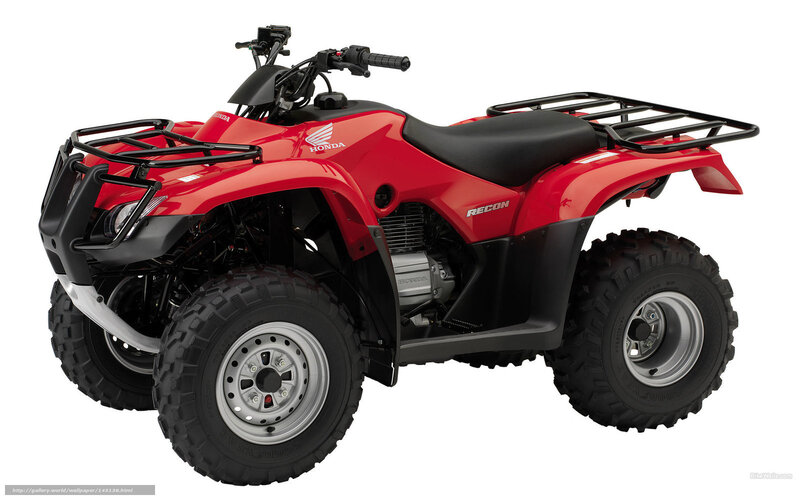 Red Honda Recon ATV — Neutral