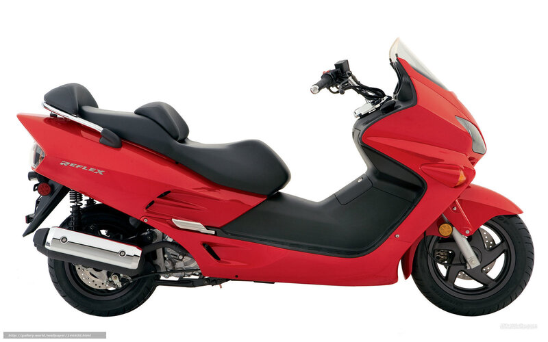 Red Honda Reflex scooter
