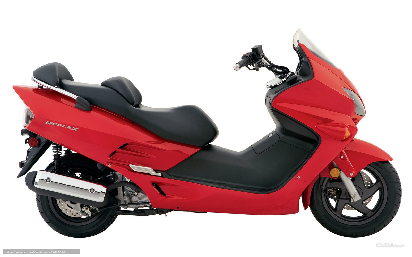 Red Honda Reflex scooter