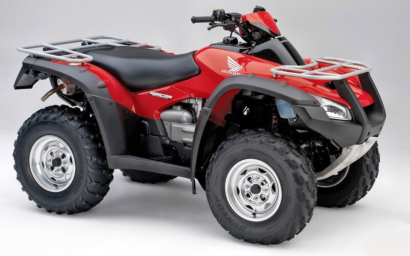 Red Honda Rincon ATV