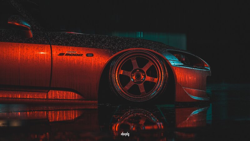 Red Honda S2000 Car — Dramatic