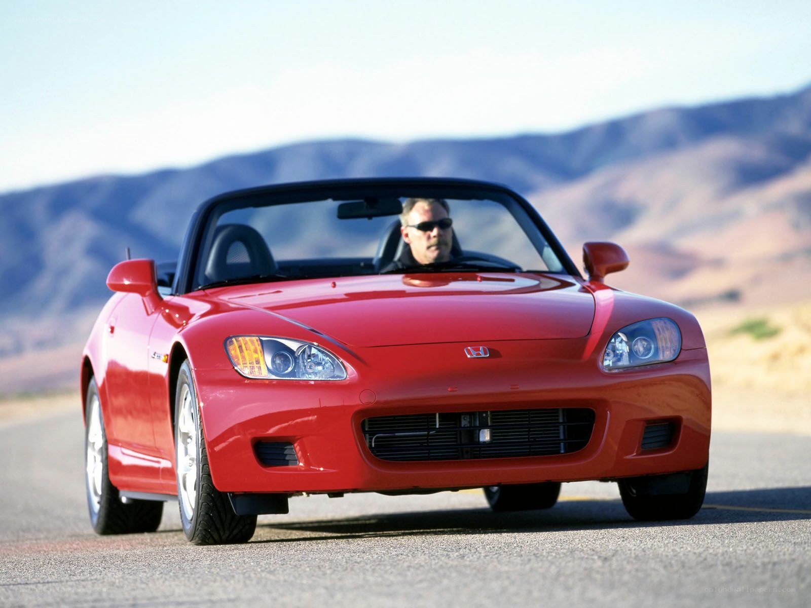 Red Honda S2000 convertible