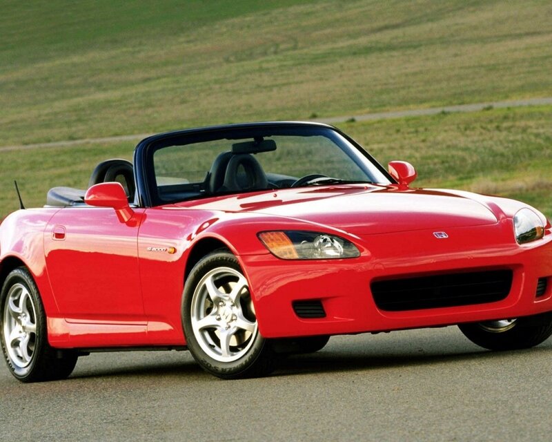 Red Honda S2000 convertible