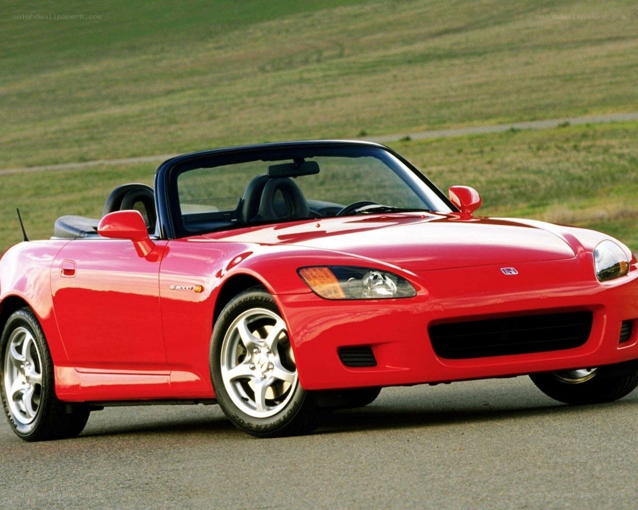 Red Honda S2000 convertible