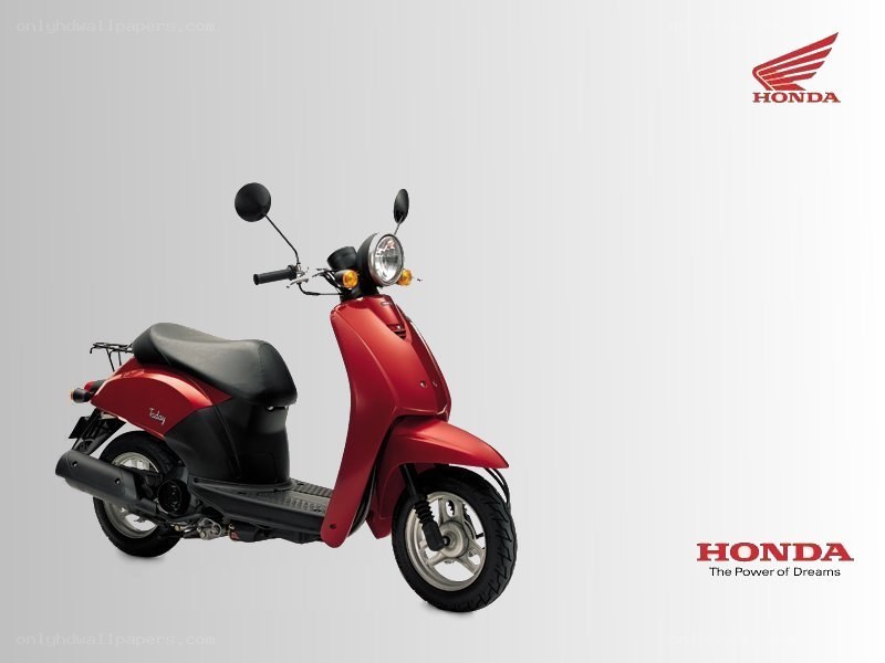 Red Honda scooter