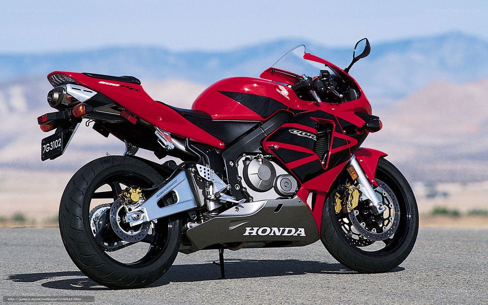 red honda sport motorcycle