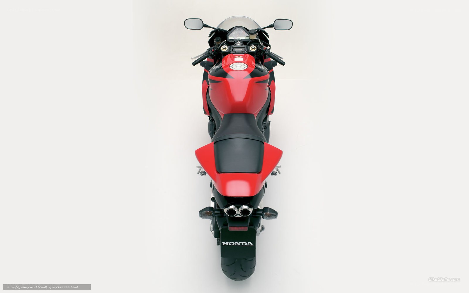 red honda sport motorcycle