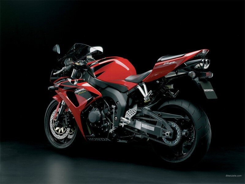 red honda sport motorcycle