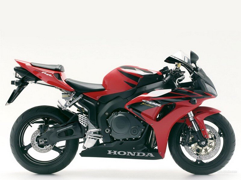 red honda sport motorcycle