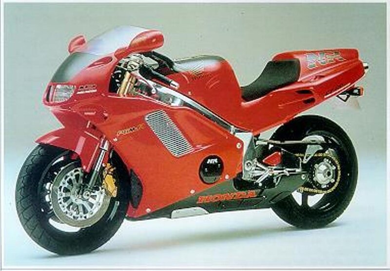 Red Honda sport motorcycle