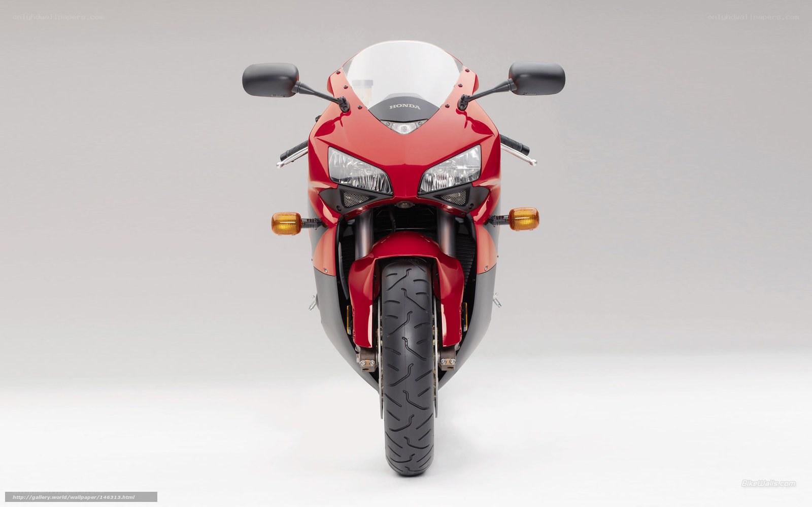 red honda sport motorcycle