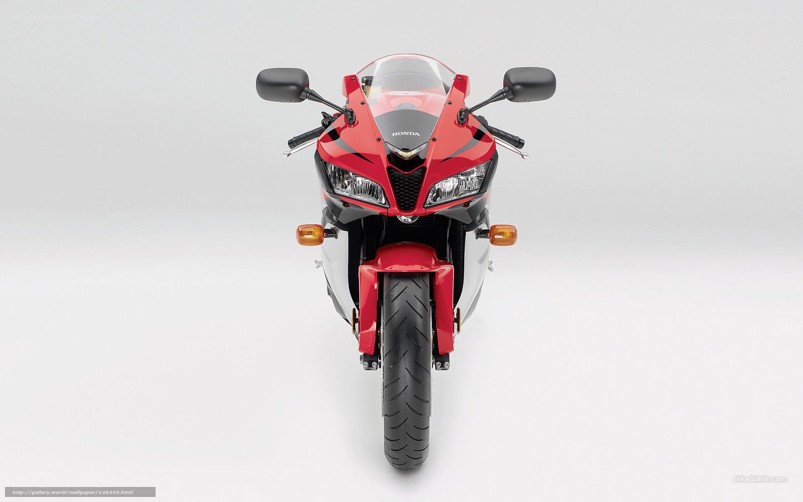 red honda sport motorcycle
