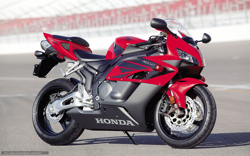 Red Honda Sport Motorcycle — Dynamic
